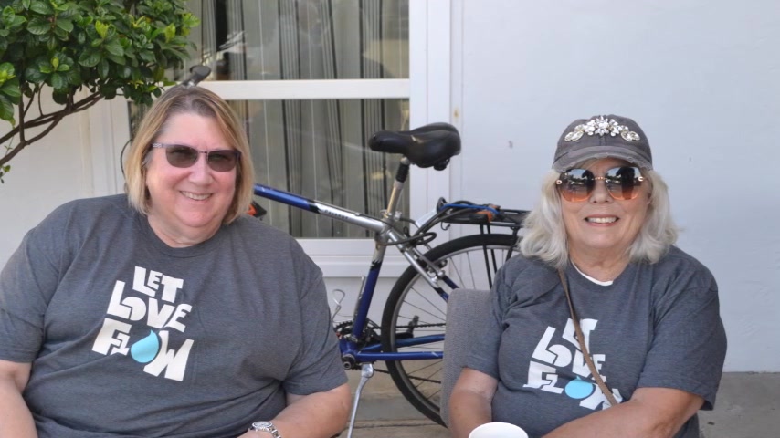 Two smiling members of the Ham Lane church community at Walk4Water
